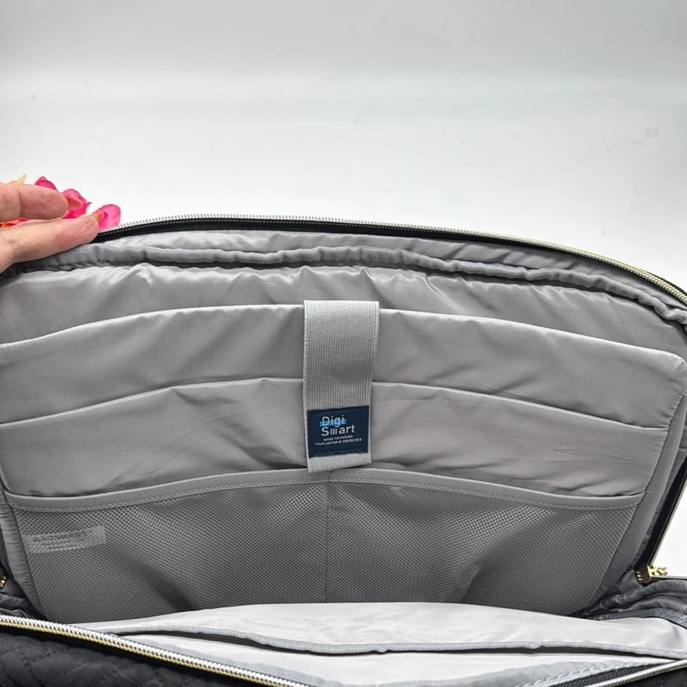 Bagsmart Black Quilted Computer Bag TOT7893B